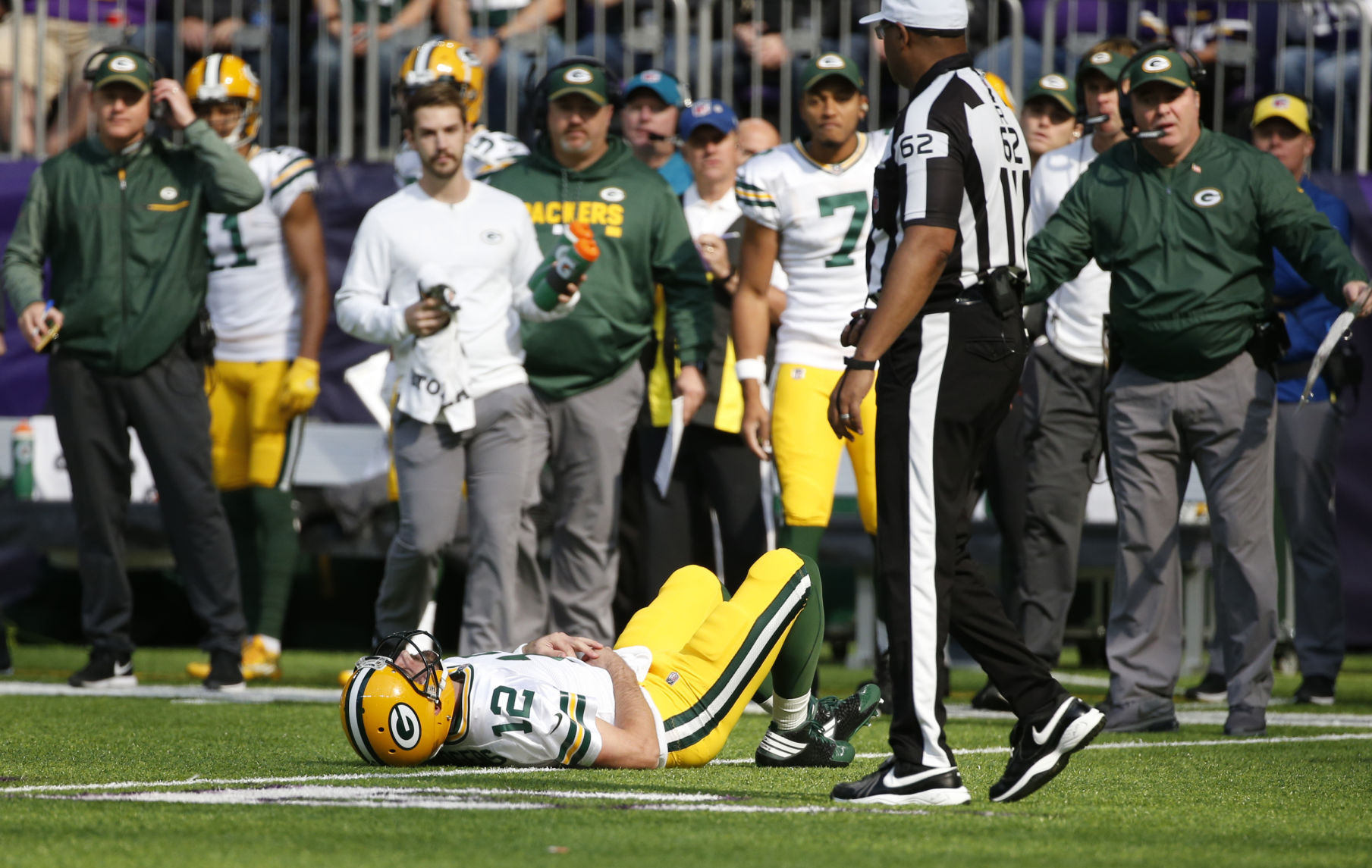 Oct. 15: Rodgers' injury derails Packers season
